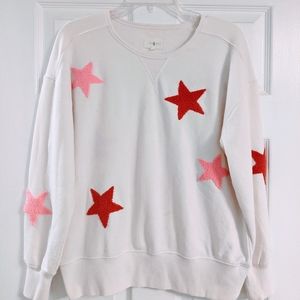 Lou & Grey Cream Sweater with Stars
